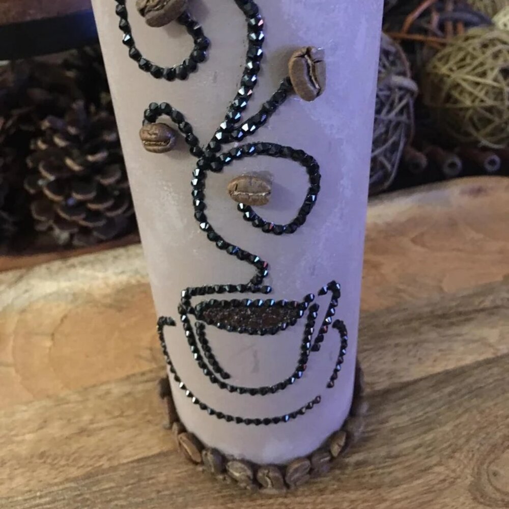 Wine Bottle Art, Kitchen Decor, Coffee Beans, Coffee Lovers, Home Decor